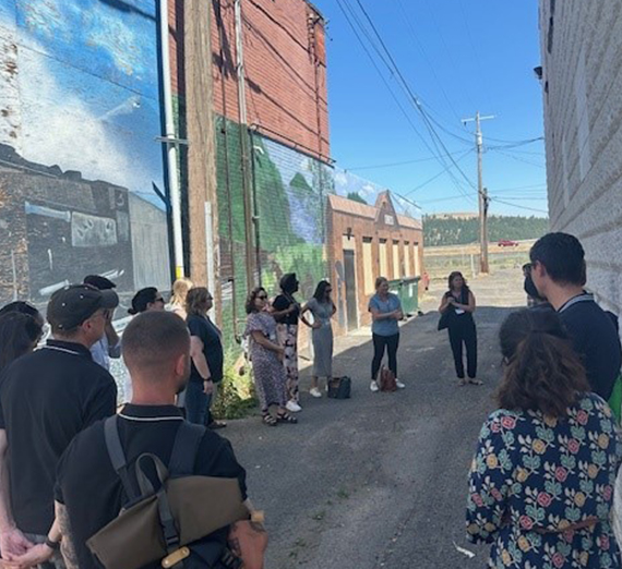 Campus sign with Gonzaga Logo with text that reads Discover Your Purpose